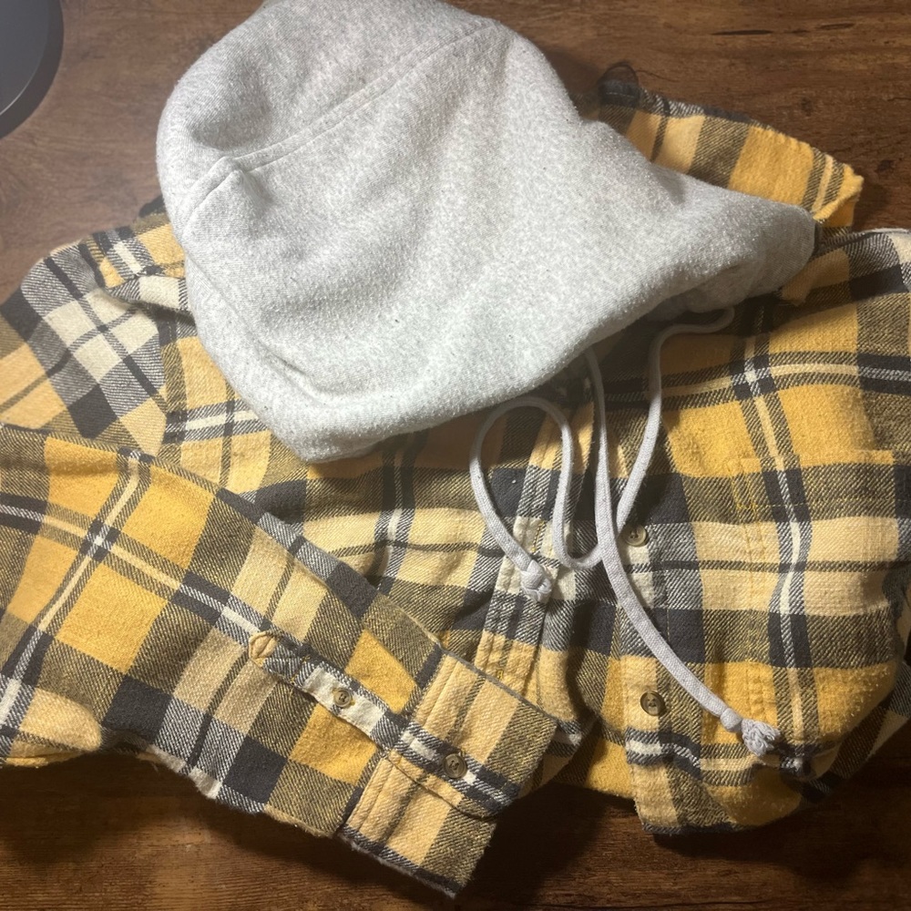 Flannel with hood